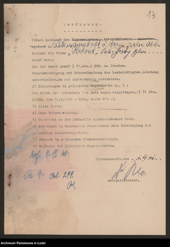 Obraz 15 z jednostki "„Rekord” – właściciel Jerzy Blin – dom handlowo – komisowy"