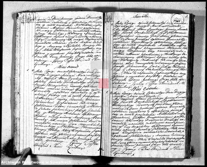 image.from.unit.number "Księga aktów śłubnych gminy suwalskiey, powiatu dąbrowskiego w departamencie łomżyńskim od dnia 1-go miesiąca Maja 1814 po 1-go miesiąca Maja 1815 r-u"