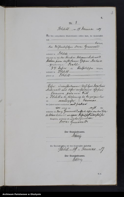 image.from.unit.number "Sterbe-Neben-Register Nr 1 - 22"
