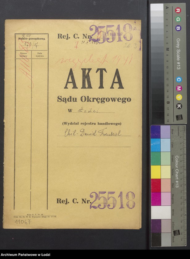 Obraz 2 z jednostki "Chil Dawid Frenkiel- wyrób i sprzedaż manufaktury"