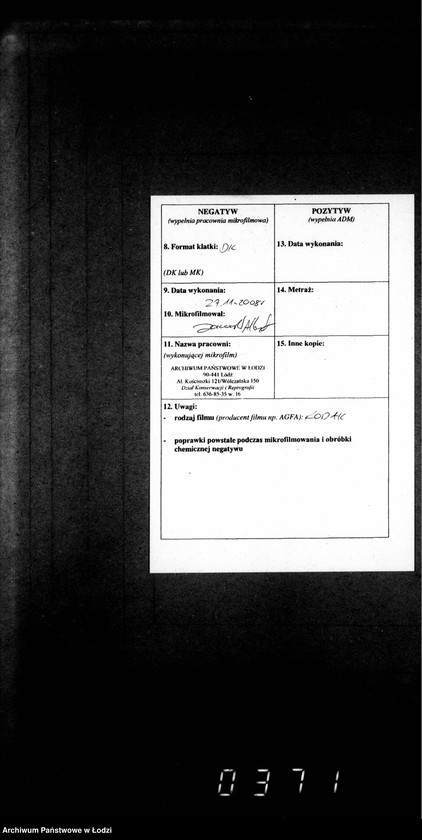 Obraz 3 z jednostki "Księga metrykalna aktów urodzeń, małżeństw i zgonów"