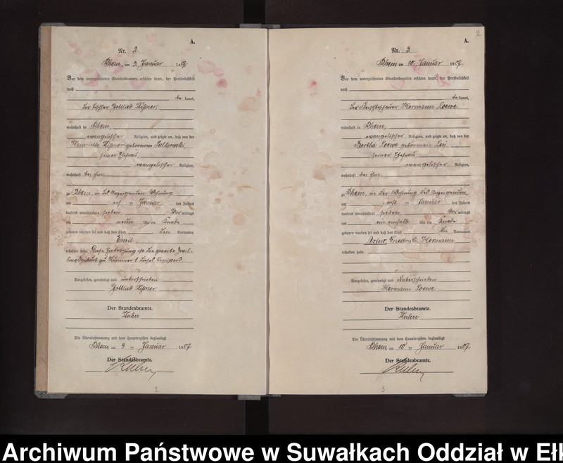 image.from.unit.number "Geburts-Neben-Register des Preussischen Standes-Amtes Rhein Kreis Lötzen"
