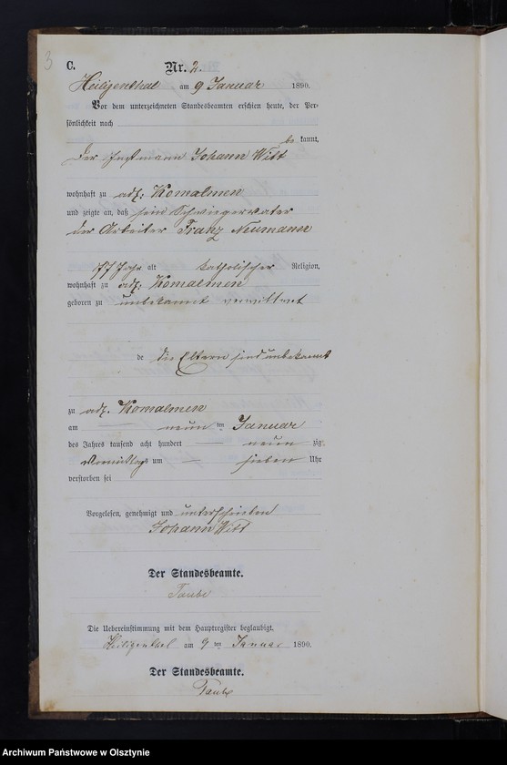 image.from.unit.number "Sterbe-Neben-Register Nr 1 - 45"