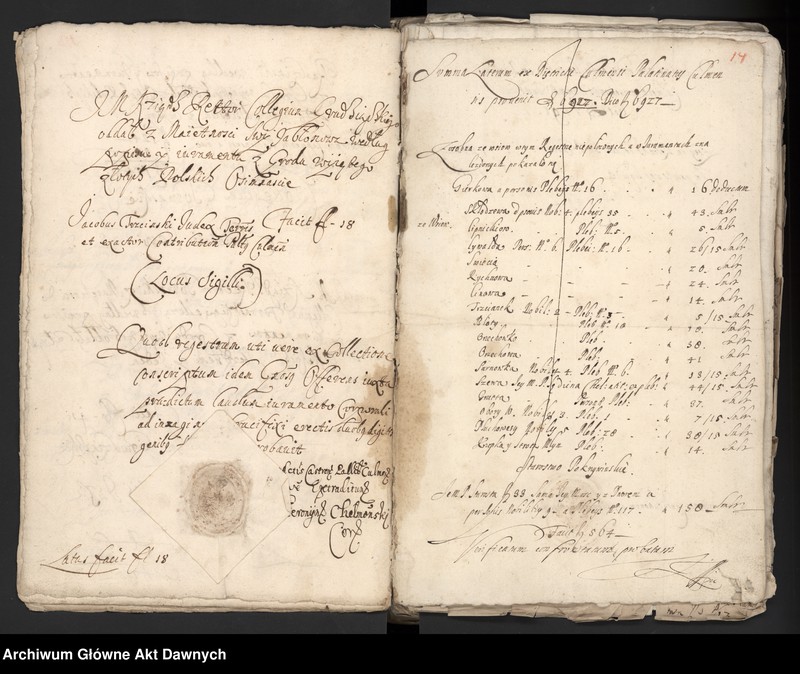 image.from.unit.number "Rejestry pogłównego generalnego woj. pruskich, poborowe i rekognicje woj. pruskich, rejestr czopowego ziemi sochaczewskiej."