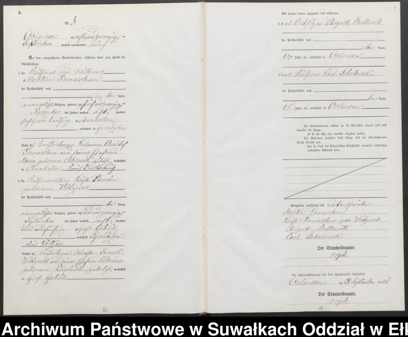 image.from.unit.number "Heiraths-Neben-Register des Preussischen Standes-Amtes Orlowen Kreis Loetzen"