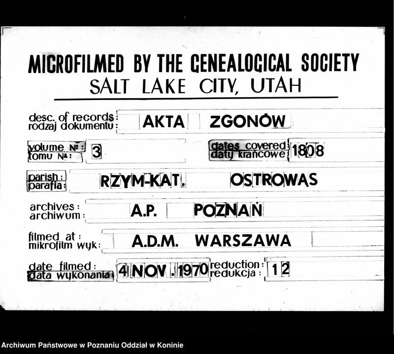 Obraz 15 z jednostki "Akta zejścia"