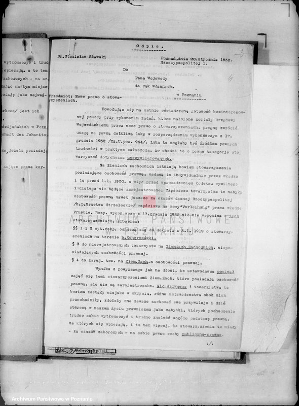 Obraz 8 z jednostki "/Stowarzyszenia i związki/ sprawy różne"