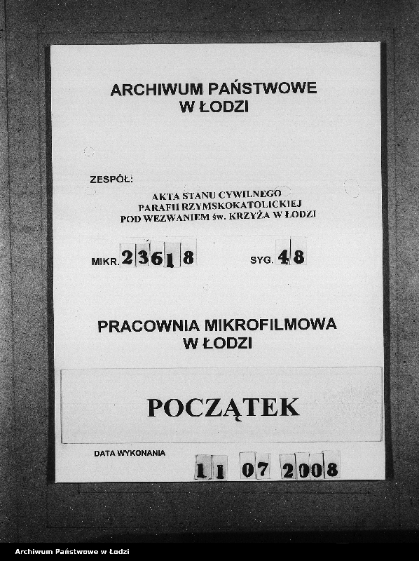 Obraz 1 z jednostki "Akta urodzeń"