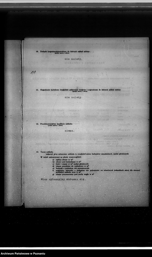 Obraz 15 z jednostki "Kwestionariusz Gazowni miejskiej w Czempiniu"