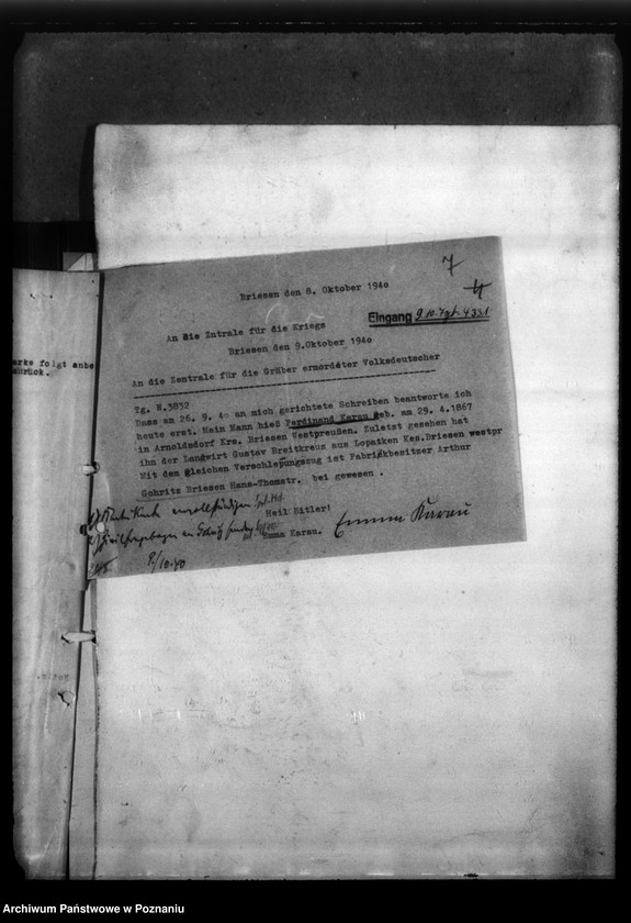 Obraz 12 z jednostki "Ferdinand Karau aus Briesen / Westpreussen (Wąbrzeźno)"