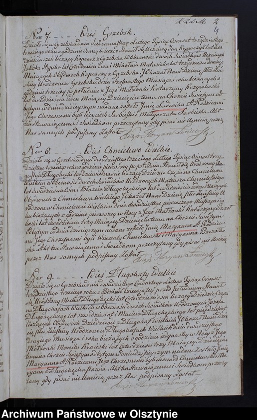 image.from.unit.number "Duplicat Urodzenia, Zaślubienia i Zeyścia Parafii Grzebsk z roku 1833-go"