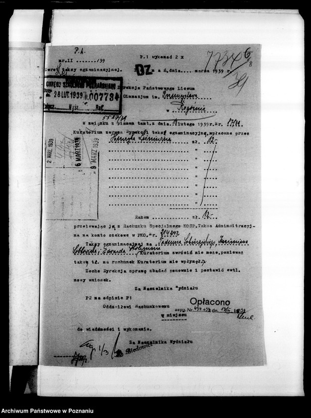 Obraz 11 z jednostki "Podstawowe Liceum i Gimnazjum Koedukacyjne- Rogoźno [spis abiturientów i eksternistów]"