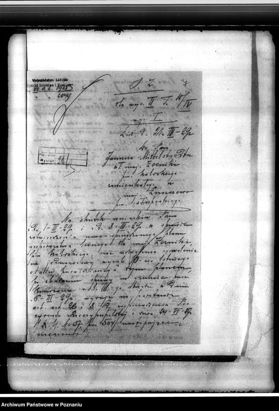 Obraz 11 z jednostki "Sprawa zatwierdzenia uzupełnienia planu gospodarstwa leśnego dla lasów Żerniki powiatu kaliskiego"