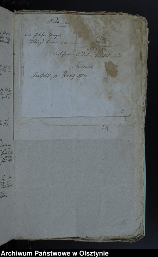 image.from.unit.number "Jahres Rechnung der Jaeskendorffschen-Schul-Casse"
