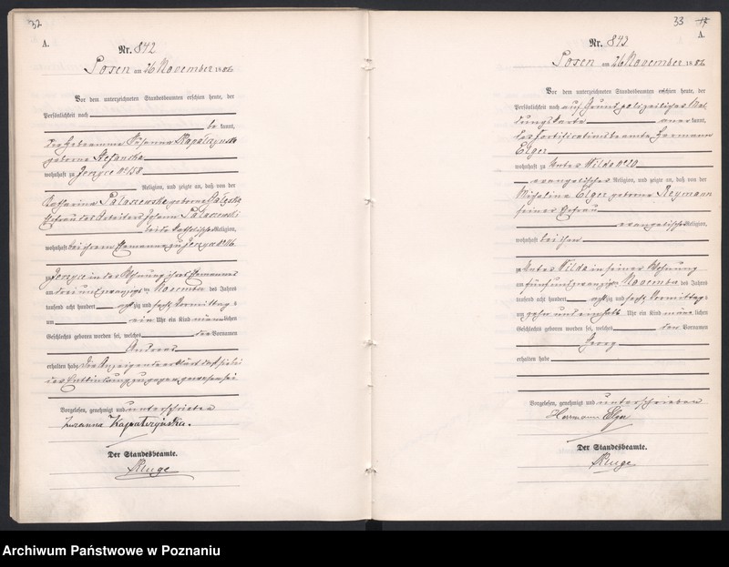 Obraz 20 z jednostki "Księga urodzeń t. III"