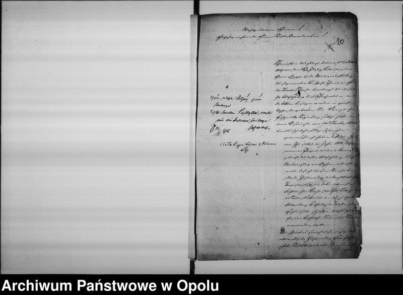 Obraz 19 z jednostki "Acta des Magistrats zu Oppeln betreffend: die Eröffnung des Nikolaithores de Anno 1843"