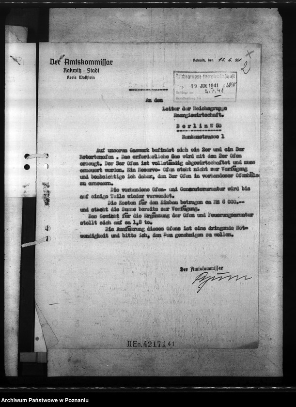 Obraz 6 z jednostki "Gaswerk - Rakwitz (Rakoniewice) Kreis Wollstein"