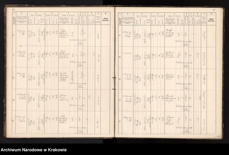 image.from.unit.number "Księga obejmująca wpisy wypadków śmierci Izraelitów w okręgu metrykalnym Krakowskim na rok 1898"