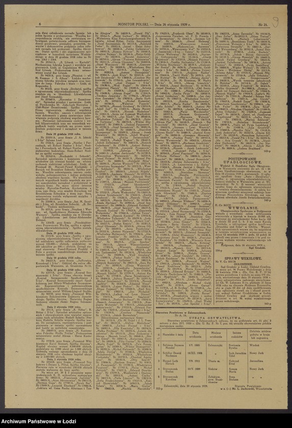 Obraz 11 z jednostki "Hersz Mordka Tyszberowicz- przemysł włókienniczy"