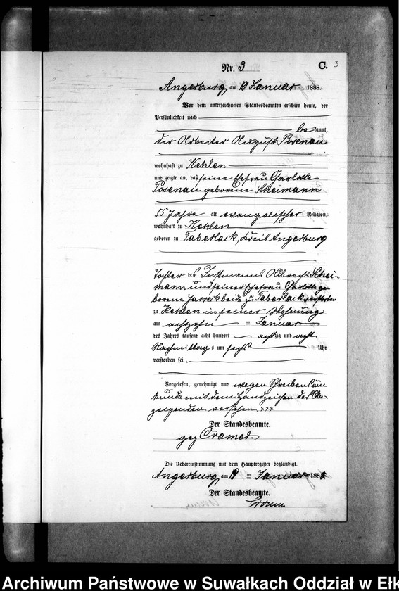 image.from.unit.number "Sterbe-Neben-Register des Preussischen Standes-Amtes Kehlen Kreis Angerburg"