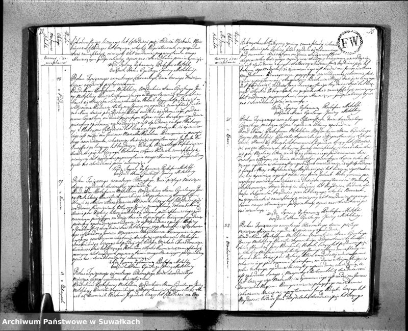 Obraz 15 z jednostki "Księgo Aktów Urodzenia Urzędnika Stanu Cywilnego Gminy Metelskiey Powiatu Seyneńskiego Departamentu Łomżyńskiego od 1 Stycznia Tysiąc Osimset Czternastego Roku 1814"