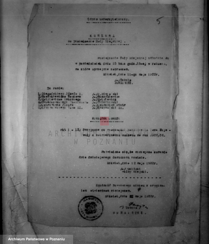 Obraz 9 z jednostki "/Sprawy budżetowe miasta Mikstatu/"