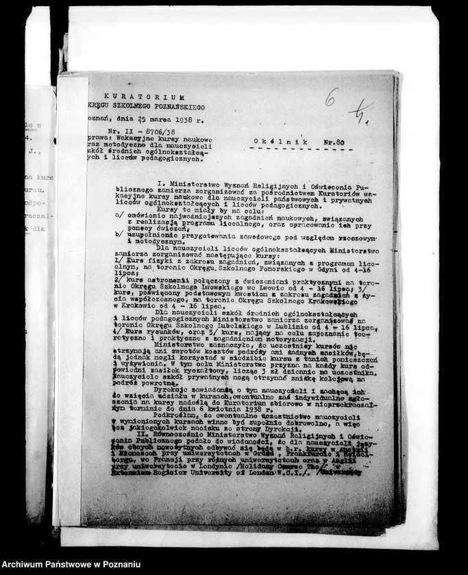 Obraz 9 z jednostki "Kursy wakacyjne nauczycieli szkół powszechnych [Spisy kandydatów na kurs]"