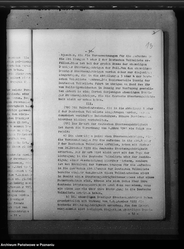 Obraz 17 z jednostki "Zarządzenia namiestnika Kraju Warty oraz sprawozdanie z konferencji w sprawie listy narodowej"