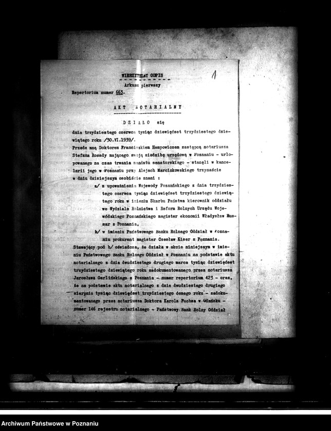 Obraz 4 z jednostki "Majątek Krusza Wielka bI Niemojewko nabycie nieruchomości w trybie art. 8 ustawy o wykonaniu reformy rolnej"