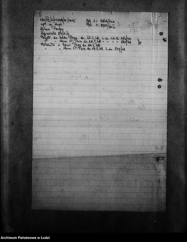 Obraz 12 z jednostki "[Korespondencja w sprawach zagubienia dokumentów tożsamości]"