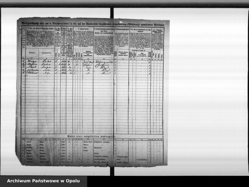 Obraz 13 z jednostki "[Okręg spisowy 12 - spis ludności 1867]"