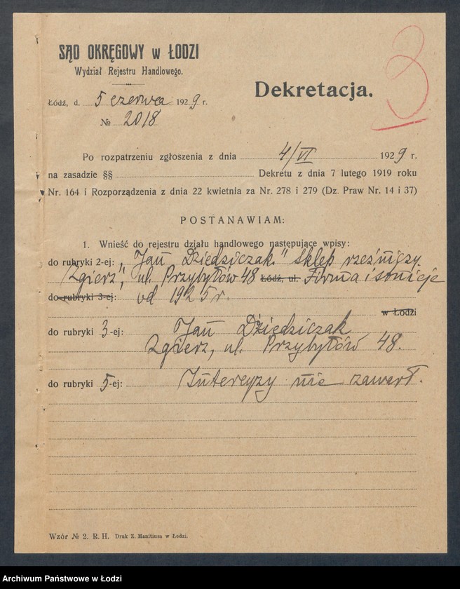 Obraz 5 z jednostki "Jan Dziedziczak- sklep rzeźniczy w Zgierzu"