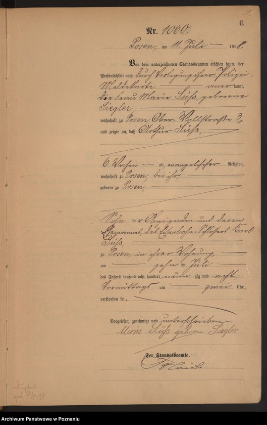 Obraz 12 z jednostki "Księga zgonów t. III"