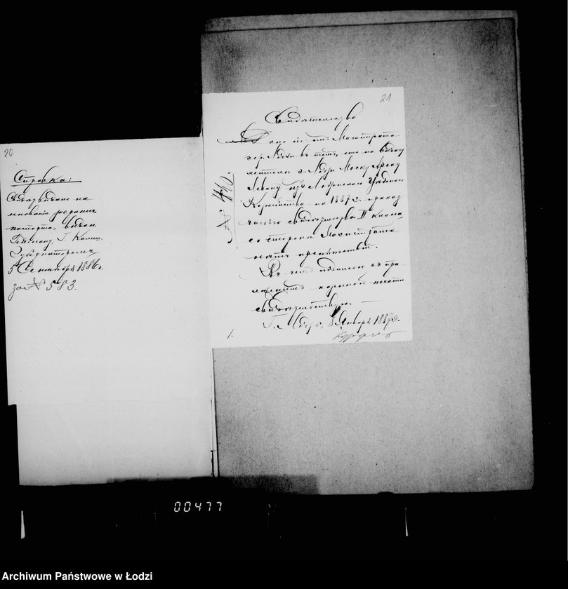 Obraz 20 z jednostki "Po prošenijam o vydače raznych svidetel´stv"