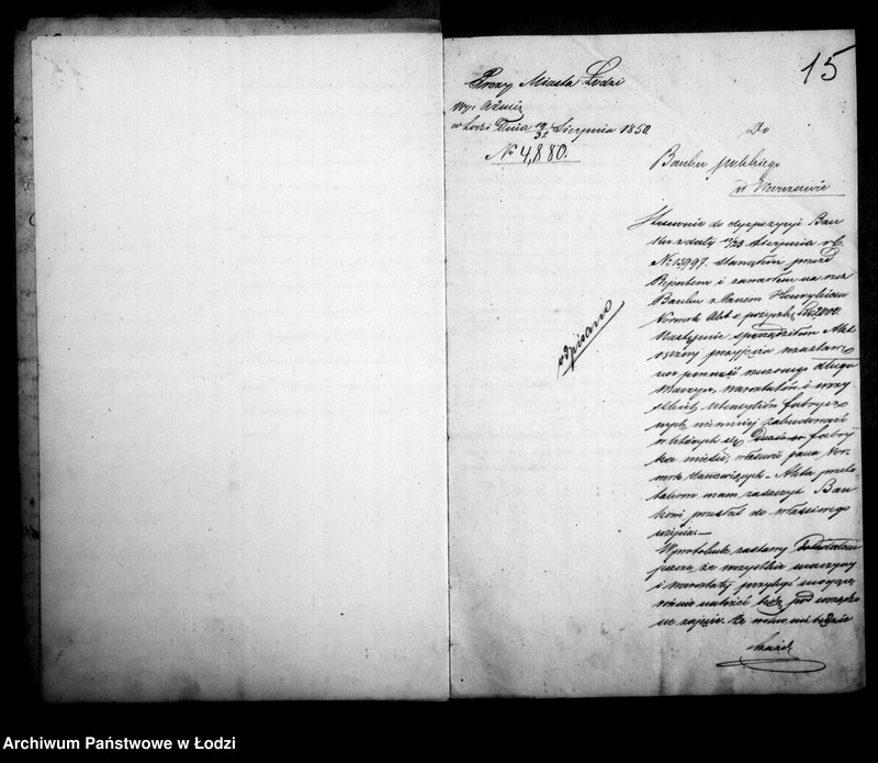 Obraz 13 z jednostki "Akta tyczące się pożyczki budowlanej Pana Henryka Vorwerka"