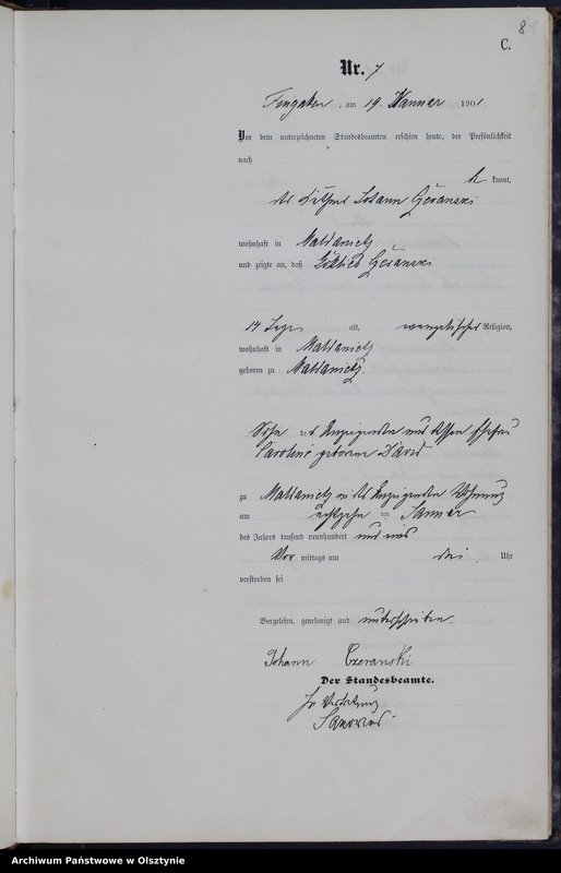 image.from.unit.number "Sterbe-Haupt-Register Nr 1 - 129"