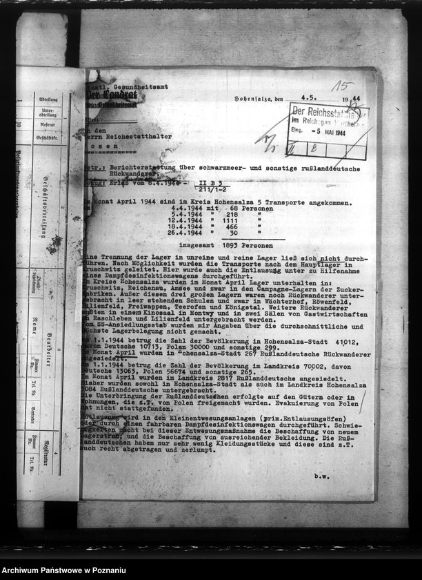 Obraz 19 z jednostki "Transport Niemców znad Morza Czarnego na teren Kraju Warty"