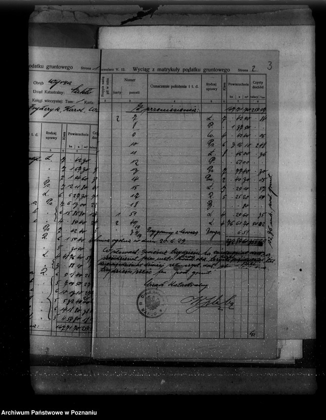 Obraz 7 z jednostki "Zestawienie parcel katastralnych i powierzchni nowego pomiaru"