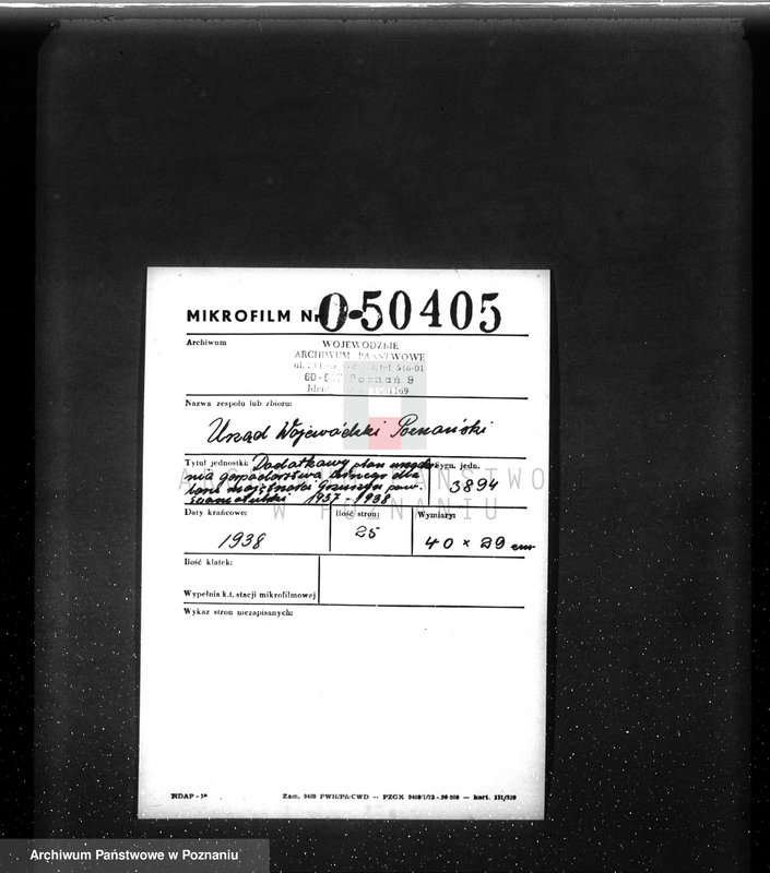 Obraz 2 z jednostki "Dodatkowy plan urządzenia gospodarstwa leśnego dla lasu majętności Grzuszyn powiat szamotulski"