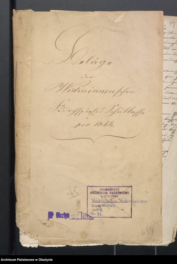 image.from.unit.number "Beläge zur Widminnschen Schulkasse"