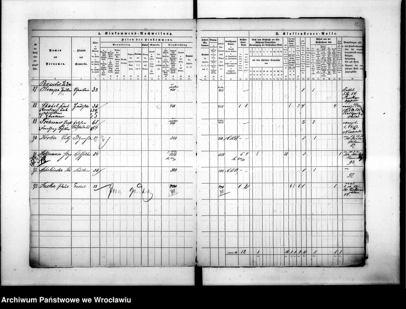 image.from.unit.number "Klassensteuerrolle nebst Eikommens - Nachweisung"