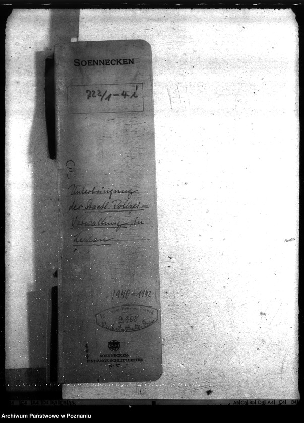 Obraz 4 z jednostki "Unterbringung der Staatlichen Polizeiverwaltung in Leslau (Włocławek)"