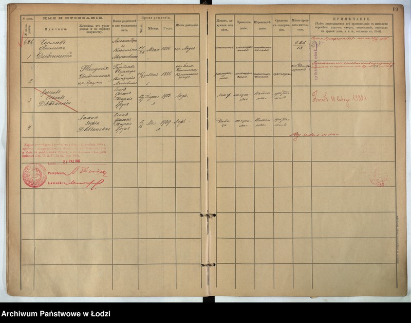 Obraz 9 z jednostki "[Księga ludności stałej m. Łodzi guberni piotrkowskiej nr domu 623-638a]"
