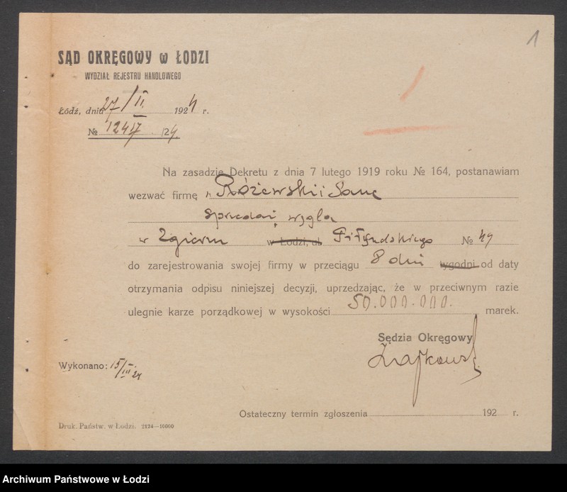 Obraz 3 z jednostki "Mieczysław Różewski- sprzedaż węgla"