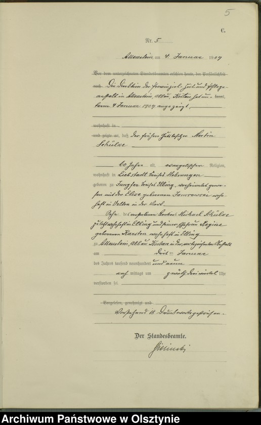 image.from.unit.number "Sterbe-Haupt-Register Nr 1-533"