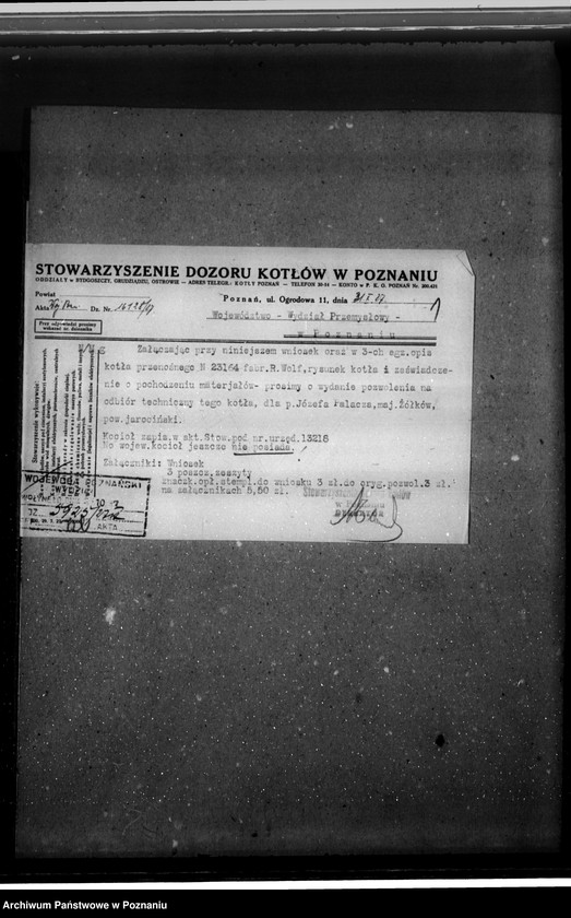 Obraz 5 z jednostki "Gospodarstwo rolne Józefa Palacza, maj. Żółków pow. jarociński nr woj. kotła 6026"