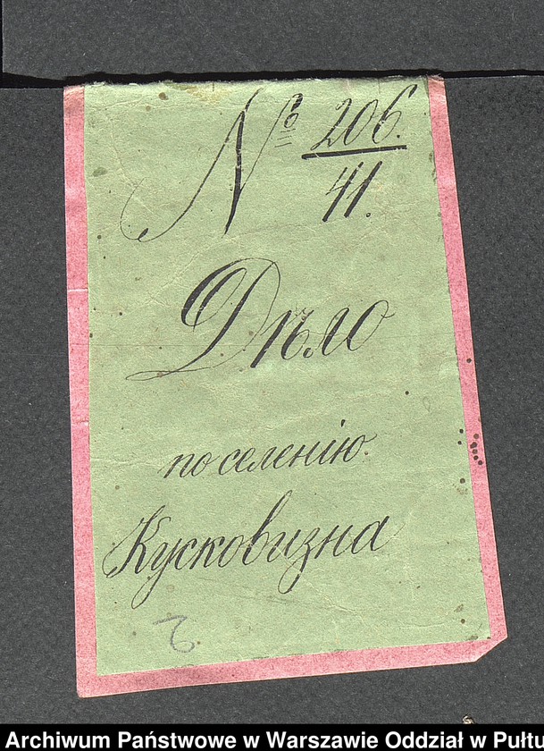 image.from.unit.number "O urządzaniu chłopów byłej państwowej wsi Kolonialnej wchodzącej w skład byłej ekonomii Brok, gm. Poręba"