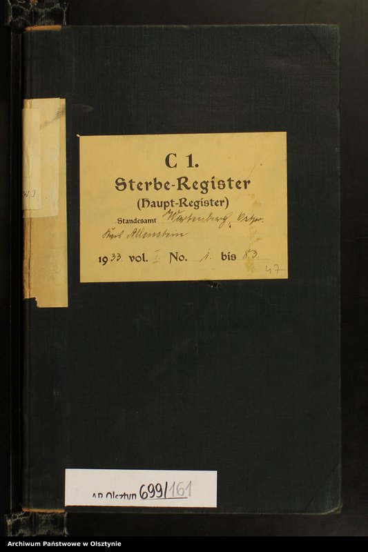 image.from.unit.number "Sterbe-Haupt-Register Nr 1 - 83"