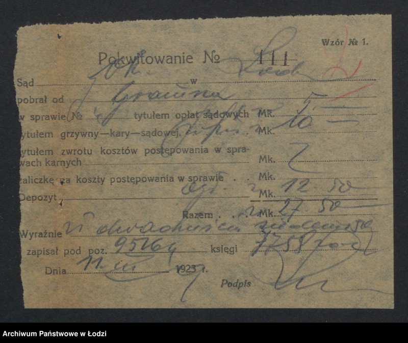 Obraz 4 z jednostki "Józef Gramsz- handel trzepaczkami i tkackimi odpadkami wełny i bawełny"