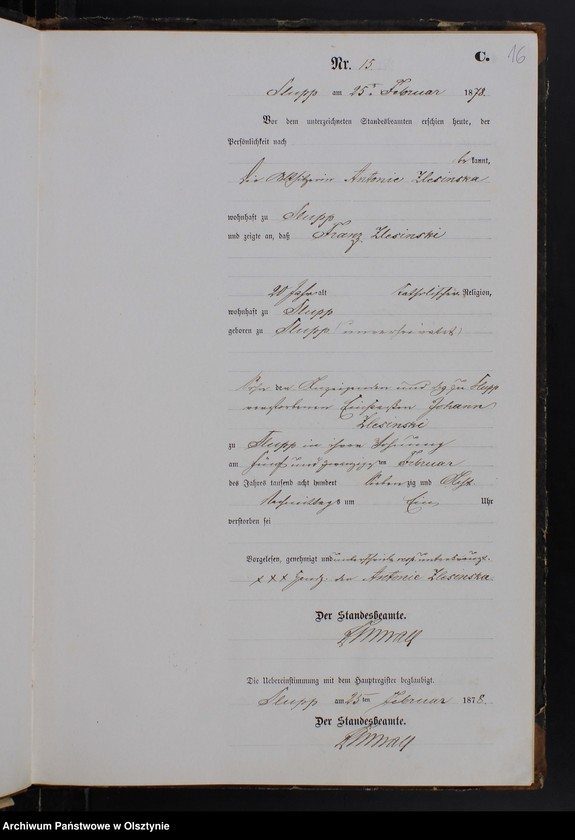 image.from.unit.number "Sterbe-Neben-Register Nr 1 - 73"